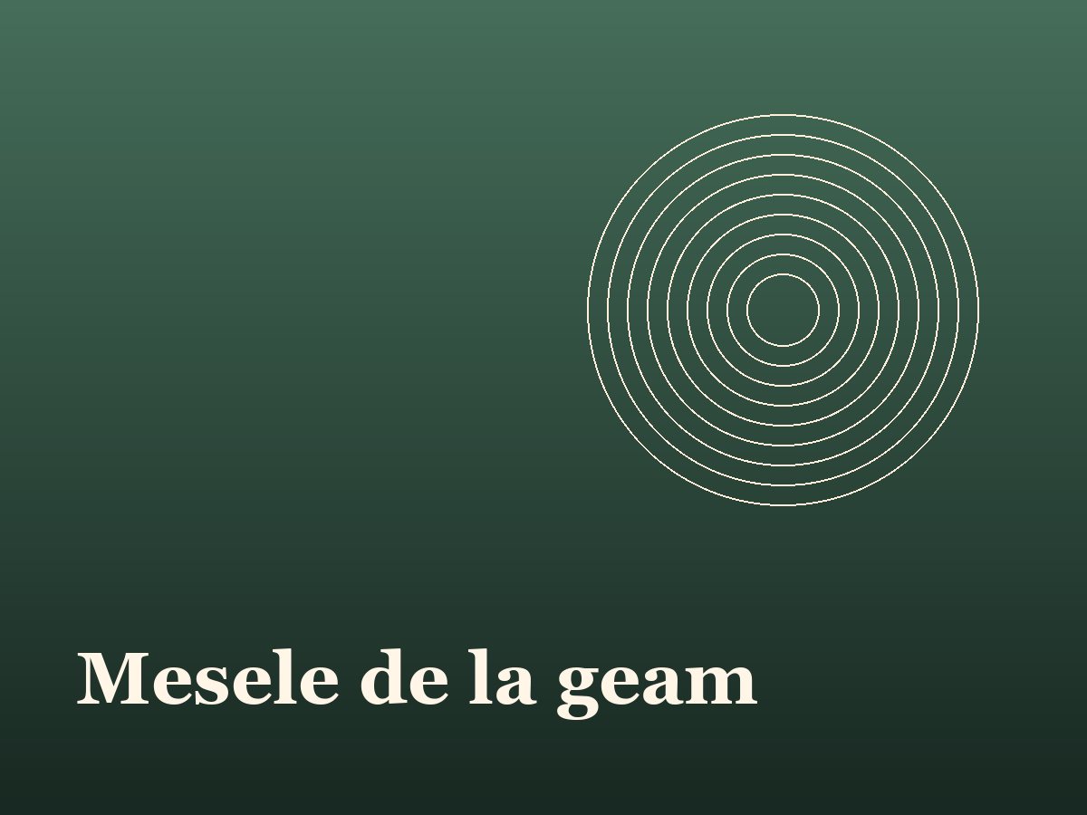 Mesele de la geam